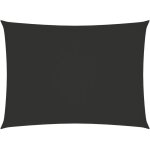 Bonnevie - voile d'ombrage voile de parasol - toile d'ombrage tissu oxford rectangulaire 2, 5x4, 5m anthracite ...