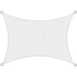 Voile d'ombrage solvision poly�thyl�ne (pehd) avec stabilisant anti - uv blanc, 300x200 cm - sol royal ...