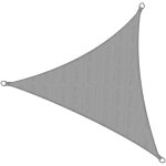 Voile d'ombrage solvision poly�thyl�ne (pehd) avec stabilisant anti - uv gris, 300x300x300 cm - sol royal ...