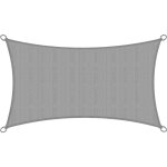 Voile d'ombrage solvision poly�thyl�ne (pehd) avec stabilisant anti - uv gris, 400x200 cm - sol royal ...