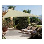 Voile d'ombrage triangulaire 3, 6x3, 6x3, 6 mt abat - jour e'cru pour le stationnement des serres et ...