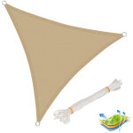 Woltu voile d?ombrage triangulaire 4x4x4 m, en hdpe, protection contre le soleil avec protection uv pour ...