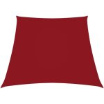 Voile de parasol tissu oxford trap�ze 2 / 4x3 m rouge vidaxl