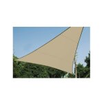 Voile solaire perm�able - triangle - 3 6 x 3 6 x 3 6 m - couleur : champagne