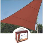 Voile solaire - triangle - 3. 6 x 3. 6 x 3. 6 m - couleur : terracotta velleman gss3360tr