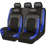 Voiture ensembles de housses si�ge, cuir imperm�able et respirant protection couvre sieges, blue