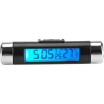 Voiture lcd num�rique clip thermom�tre horloge num�rique led horloge de voiture thermom�tre v�hicule ...