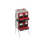 Volaille pondoir galvanise, pondoir pour poules 4 compartiments avec pattes, 16 / 20 poules, nichoir ...