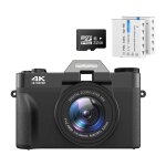 Lifcausal appareil photo numrique 4k 56mp avec autofocus - camera compacte voyage cran 3. 0'' wifi ...