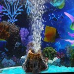 Volcan aquarium bulles, bulleur aquarium decoratif deco aquarium pas cher fish tank decoration accessoire ...