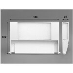 Volet de skimmer aquareva, 2 pi�ces, blanc