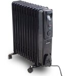Volteno - radiateur  huile lectrique 2500 w - 3 niveaux de chauffage - 11 nervures (noir) geko vo0157 ...