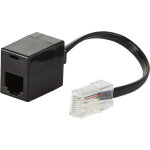 Adaptateur rj45 (mâle) vers rj11 (femelle) - noir dio Adaptateur rj45 (mâle) vers rj11 (femelle) - noir dio