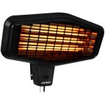 Vonroc - chauffage de terrasse 2200w ? lment en quartz ? 3 niveaux de chaleur ?montage mural - amiata ...
