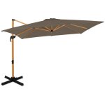 Premium parasol cantilever pisogne 300x300cm - base transversale et housse de protection incluses - parasol ...