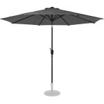 Vonroc - parasol inclinable rond  3 mtres ? voile protection uv indice 50 + - housse de protection ...