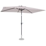 Parasol rapallo 200x300cm - parasol rectangulaire premium beige - vonroc