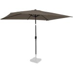Parasol rapallo 200x300cm - parasol rectangulaire premium taupe - vonroc Parasol rapallo 200x300cm - parasol rectangulaire premium taupe - vonroc