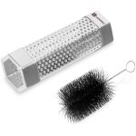 Vonroc - tube fumoir bbq ? acier inoxydable - brosse de nettoyage incluse Vonroc - tube fumoir bbq ? acier inoxydable - brosse de nettoyage incluse