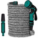 Vonroc - tuyau d'arrosage flexible 30m ? support de tuyau, buse et raccords de tuyau inclus