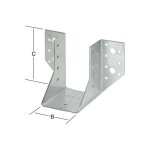 Vormann - sabot de poutre ext 60x100 en acier, galvanis ce (par 20)