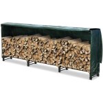 Vounot� abri range - b�ches avec housse 300x40x115cm - serre b�che en acier - support bois de chauffage ...