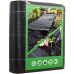 Toile de paillage 10m x 2m 100g / m - bche gotextile anti - mauvaises herbes anti - uv permable  ...