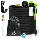 Vounot� tuyau d'arrosage extensible renforc� 30m noir avec r�cipient savon - 8 modes - raccord et sac ...