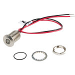 Voyant de panneau  led led lumineux rouge rs pro, dia. 10mm, 21. 6 26. 4v c. c. , ip67 ( prix pour 1 ...