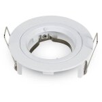 Support de spot encastr� led rond v - tac gu10 et gu5. 3 (mr16) couleur nickel satin�