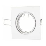 V - tac - support de spot encastr led carr gu10 et gu5. 3 (mr16) couleur blanche rglable