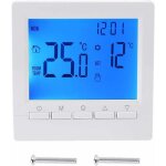Vtizikl thermostat mural intelligent avec �cran lcd pour chauffage au sol - r�tro�clairage bleu
