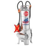 Pedrollo - vx 8 / 35 - st pompe de relevage vortex triphase inox 0, 55kw vidange de fosse septique gouts ...