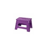 Escabeau marchepied pliable plastique violet - hauteur 22cm Escabeau marchepied pliable plastique violet - hauteur 22cm