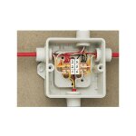 Le sanitaire - borne micro pour boite de derivation 4 conducteurs. rouge wg243804 ri1632