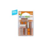 Wago s221 15 mini bornes de connexion rapide 5 entr�es pour fils souples et rigides - 221 - 415 wag009478 ...