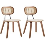Wahson office chairs - chaise de salle � manger vintage lot de 2 chaise salle a manger bois et m�tal ...
