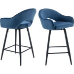 Wahson office chairs - tabouret de bar en velours lot de 2 tabouret rotation de 360 degr� chaise bar ...