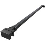 Walk - in bras de montage pour paroi de douche 120 cm , noir (zav3c) - swiss aqua technologies