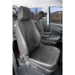 Walser - housse de si�ge transporter en simili cuir pour mercedes - benz viano / vito, 2 si�ges simples ...