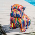 Wanda collection - statue de jardin dco moderne bouledogue 40cm trash