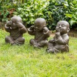 Wanda collection - statues moine de la sagesse patiné brun antique 40 cm Wanda collection - statues moine de la sagesse patiné brun antique 40 cm