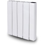 Warm tech - radiateur � inertie c�ramique 1000w - thermostat digital, timer 7 jours - fixation murale ...