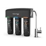 Tsb systme de filtre  eau sous vier avec robinet ddi, 3 tapes de filtration d'eau de grande capacit, ...