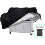 Waterproof bbq grill cover, uv resistant gas grill cover, durable and convenient, rip resistant, black ...