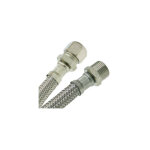Watts - flexible sanitaire inox  intrieur 8mm - raccord bicne cuivre 10x12 / mle 3 / 8' (12 / 17) ...