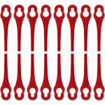 Lot de 100 lames en plastique de rechange pour coupe bordure florabest lidl - longueur 8, 3cm