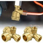 Way - 2pcs clapet anti retour compresseur en cuivre 10mm 16mm 20mm valve anti retour compresseur antirouille ... Way - 2pcs clapet anti retour compresseur en cuivre 10mm 16mm 20mm valve anti retour compresseur antirouille ...