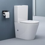 Doporro - wc  poser cramique blanc toilette avec rservoir abattant silencieux avec frein de chute ...