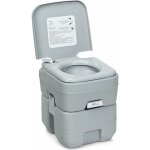 Costway - wc chimique portable toilette seche - 20l en hdpe camping, caravane et hpital charge max. ...